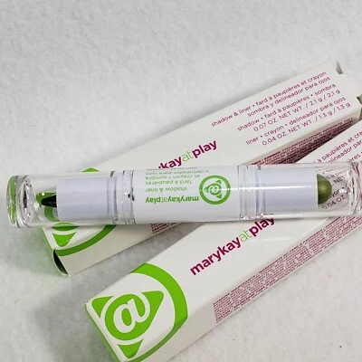 Mary Kay At Play Shadow & Liner Mint To Be Menthe Green New in Box Lot of 2 - Image 1 of 4