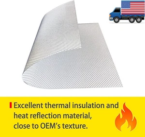 Exhaust Heat Shield Automotive Embossed Aluminum Muffler Exhaust Wrap 28" x 20" - Picture 1 of 7