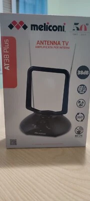 Antenna Digitale Terrestre Meliconi Amplificata Per Interni At38 Plus - Immagine 1 di 2