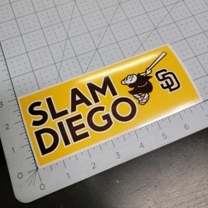 SAN DIEGO PADRES SLAM DIEGO BUMPER VINYL STICKER machado tatis grisham jersey - Picture 1 of 2