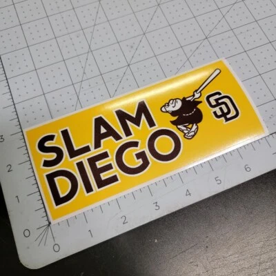 SAN DIEGO PADRES SLAM DIEGO BUMPER VINYL STICKER machado tatis grisham jersey - Image 1 of 2