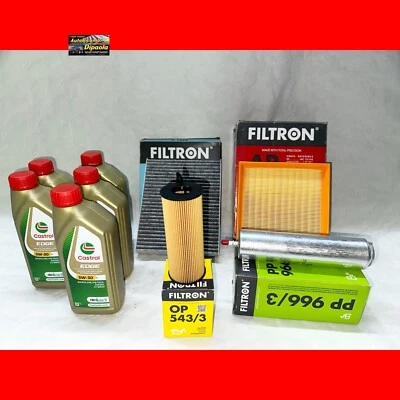 KIT TAGLIANDO BMW SERIE 1 F20 F21 114d 116d 118d 120d 125d CASTROL 5W30 + FILTRI - Immagine 1 di 2
