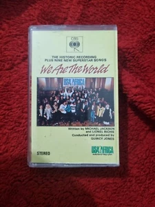 USA for Africa We Are The World Cassette INDIA IMPORT Michael Jackson tape - Picture 1 of 7