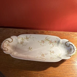 Theodore Haviland 12.25” x 5” CELERY TRAY Limoges France “Lucille” Floral c.1903 - Picture 1 of 7