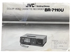 Manual Only JVC Super VHS VCR Recorder BR-711OU Original Manual - Picture 1 of 5