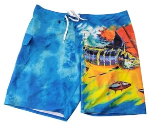 Guy Harvey Herren Gr. 40 Taille Badehose Strandhose "Fish Outdoor Boardshorts  - Bild 1 von 9