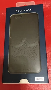 NEU Cole Haan Naturleder Hülle Brogue Dark Roast Brown für Apple iPhone 6s & 6 - Bild 1 von 3