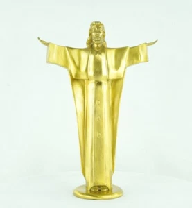Bronze Art Deco Style Art Nouveau Style Jesus Christ Sculpture Statue - Picture 1 of 12