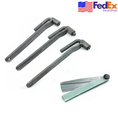3x Motorcycle Engine Valve Adjustment Tool Screw Wrench w/ 1x Feeler Gauge USA - Image 1 of 4