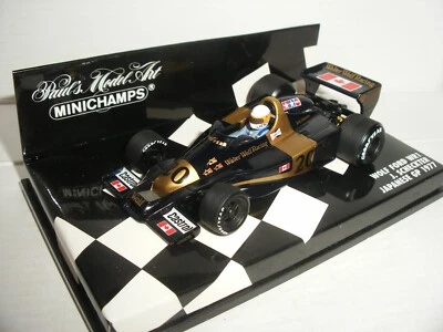 1/43 Minichamps 400 770220 - 1977 Wolf Ford WR1 Japan Scheckter - Mint - Image 1 of 4