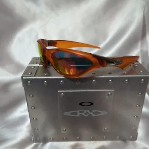 Oakley Scar Polarized Fire sunglasses Accessories Matte orange x silver 13 - Picture 1 of 7