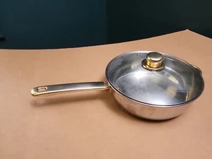 berghoff cookware stainless skillet frying pan gold B05 - Picture 1 of 4