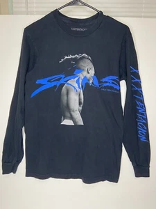 XXXTentacion Skins Mens Size Small S Long Sleeve T-shirt Black Blue Rare Promo - Picture 1 of 6