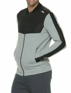 FILA SPORT Men's Fleece 2.0 Varsity Black/Grey Full-Zip Jacket-Size XL/XXL NWT - Picture 1 of 1