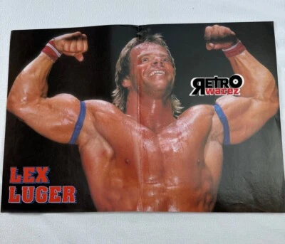 LEX LUGER 海报 10.75x15.75 英寸 Sting WCW PWI WWF NWA 摔跤 WWE — 第 1/2 张图片