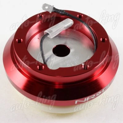 NRG VOLANTE ROJO BUJE CORTO ADAPTADOR AJUSTE 94-01 ACURA INTEGRA/93-97 DEL SOL Foto 1 de 4