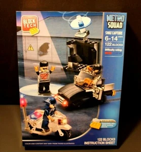 Block Tech Metro Squad Swat Capture Building / Construction Set ~ 122 Blocks  - Picture 1 of 4