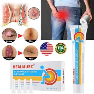 Natural Hemorrhoid Relief Cream Soothing & Cooling Formula Fast Absorbing ⭐⭐⭐⭐⭐ - Picture 1 of 3