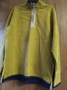Orvis Fleece gefütterte 100% Baumwolle Jacke grün oder gelb Größe L - Bild 1 von 5