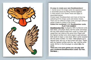 Wings And Teeth - Create Your Own Doodlewonkers 1996 IMT Inc. Sticker - Picture 1 of 1