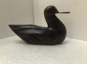 Vintage Ironwood Solid Wood Rocking Duck 8" Long 4” High - Picture 1 of 14