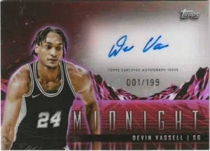 2023-24 Topps Midnight - Horizon Signatures Card #HSDV DEVIN VASSELL - 001/199 - Bild 1 von 2
