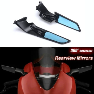 For DUCATI 959 Rearview Mirrors Wind Wing Adjustable Rotating Side Mirror - Picture 1 of 10
