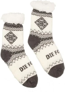 Kuschel - Hüttensocken weiss Gr. 43 - 46 Borussia Mönchengladbach Fussball - Bild 1 von 1