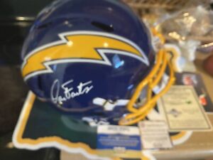 Dan Fouts QB Of  The LA Chargers signed full size NFL helmet