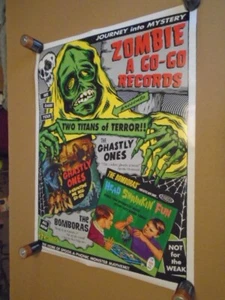 RARE PROMO rob white Zombie A Go-Go Records POSTER surf Ghastly Ones Bomboras 98 - Picture 1 of 1