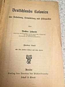 Deutschlands Kolonien West Afrika Und Sudsee Volume 2 Only by Rochus Schmidt - Picture 1 of 12