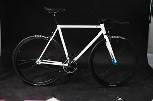 Wlkie - White 52cm Single Speed freewheels Road bike Fixed Gear Fixie New - Picture 1 of 8