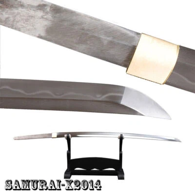 T10 Carbon Steel Clay Tempered Bare Blade Folded 15 Times For Jp Samurai Katana - Image 1 of 4