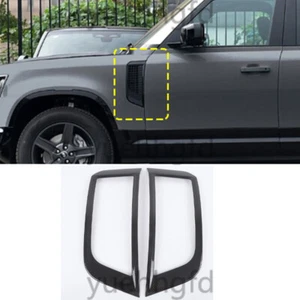 For Land Rover Defender 2020-2025 Real Carbon Fiber Front Side Door Fender Cover - Foto 1 di 6