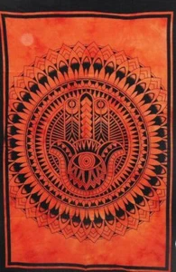 INDIAN WALL HANGING TAPESTRY MANDALA HIPPIE TAPESTRIES BOHEMIAN THROW DECOR ART - Picture 1 of 2