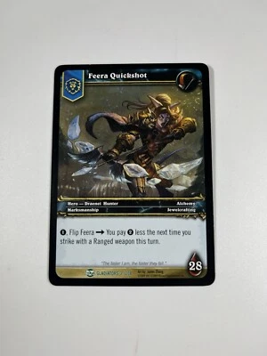 World of Warcraft TCG Feera Quickshot Blood of the Gladiators 3/208 Wow Card - Image 1 of 4