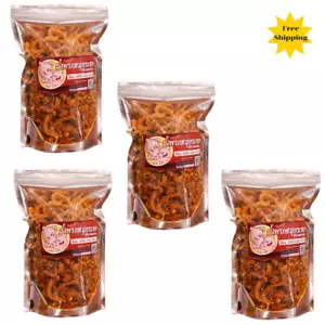 Würzige knusprige Schweinefleisch Thai Snack Mix Chili Zwiebel Knoblauch gebraten lecker schmackhaft Essen Mahlzeit - Bild 1 von 12