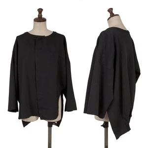ISSEY MIYAKE Ribbed Round Hem Stretch Buttonless Cardigan Size 2(K-163357) - Picture 1 of 12