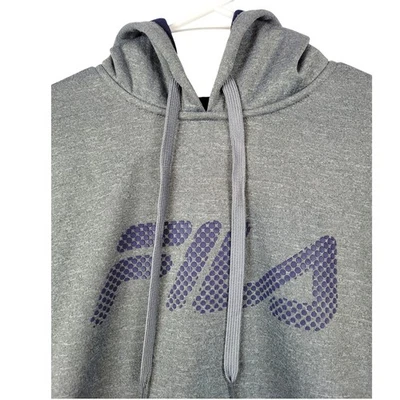 Sudadera con capucha gris Fila para hombre extra grande XL manga larga ropa deportiva Foto 1 de 4