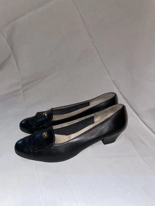 Luxury Vintage Italian Leather Shoes, Gipsy Salvatore Ferragamo - Picture 1 of 7