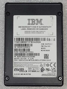 IBM Samsung 800GB MZ-WLR800B PM1735a SSD 2.5" 15mm NVME Gen 4 U2 4096 - Picture 1 of 5