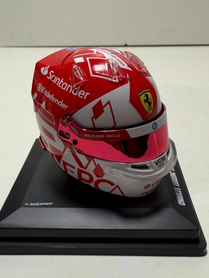 Charles Leclerc 2024 Looksmart Italian GP Helm Ferrari Formel1 F1 1:5 1/5 Modell - Bild 1 von 4