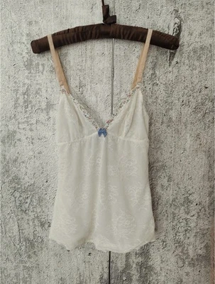 Dolce Gabbana D&G Floral Malla Encaje Bustier Camisola Top Blusa Logo Años 2000 Talla XS Foto 1 de 4