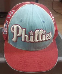 VINTAGE Philadelphia Phillies Fitted Hat Sz 7.5 Cap Snapback American Needle - Picture 1 of 10