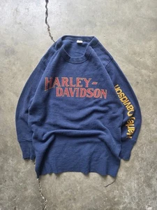 1980 Navy Blue Harley Davidson Thermal Vintage Minot North Dakota. - Picture 1 of 4