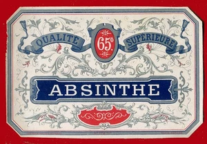 #63816 Vintage label for ABSINTHE bottle. - Picture 1 of 1