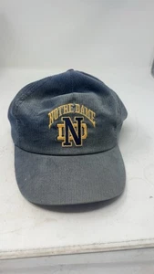 Vintage 80s Notre Dame Corduroy Snapback Hat Univeristy Square Fighting Irish - Bild 1 von 5