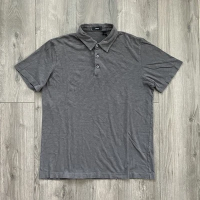 Camisa polo gris manga corta Theory para hombre L Foto 1 de 4