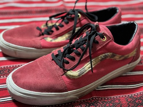 Sneakers Vans uomo 9.0US linea vecchia scuola stampa leopardata taglio basso m13_0710