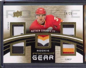 Parche de camiseta de novato Premier Gear Upper Deck 2023-24 #PGRMC Matthew Coronato/25 - Imagen 1 de 2